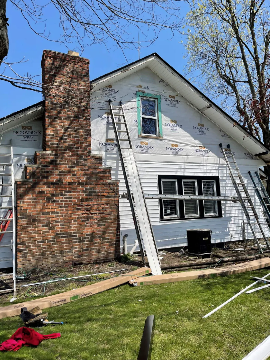 Fiber cement siding installed on a Mohawk Crossing home